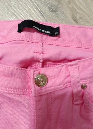 Tally weijl розовые джинсы в стиле барби низкая посадка