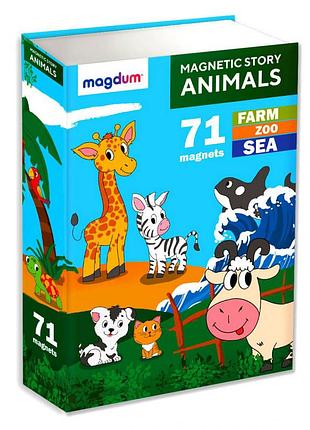 Дитячий набір магнітів магнітна історія тварини ml4032-01 en