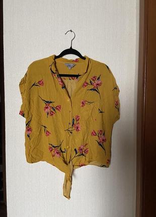 Новая блуза цветочный принт, размер 48-50