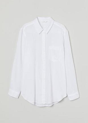 Білосніжна подовжена сорочка h&m
