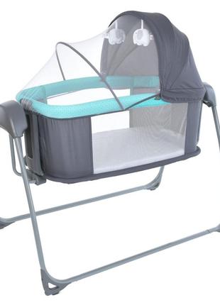 Кроватка-люлька приставная 8903kl с москитной сеткой