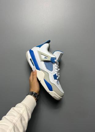 Кросівки nike air jordan 4 retro golf military blue7 фото