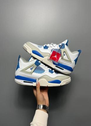 Кросівки nike air jordan 4 retro golf military blue1 фото