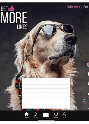 Тетрадь ученическая "influencer" 012-3260l-4 в линию 12 листов