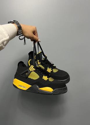 Кросівки nike air Pine jordan 4 retro 'thunder'1 фото