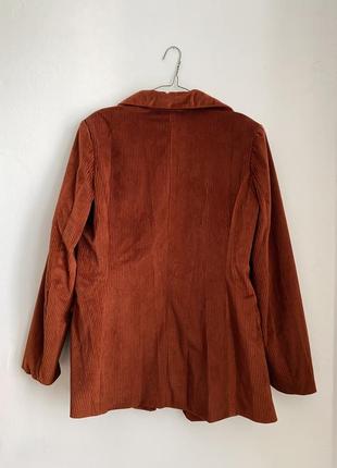 Вельветовый однобортный пиджак блейзер shein3 фото
