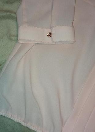 Персиковая блуза с бантиком xl2 фото