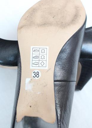 Чорні шкіряні туфлі човники 38 розмір buffalo9 фото
