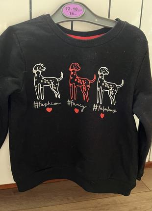 Теплый свитшот 18/24 мес 92 см pepco