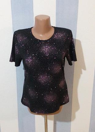 Блуза футболка з блискучим напиленням