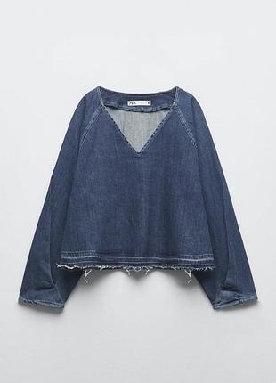 Джинсова сорочка zara