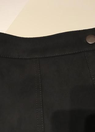 Стильная ,черная,юбка  трапеция zara7 фото