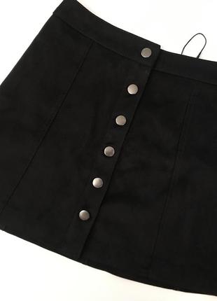 Стильная ,черная,юбка  трапеция zara10 фото
