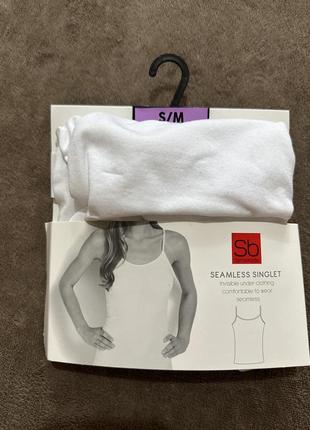 Майка бесшовная из микрофибры seamless singlet 🤍