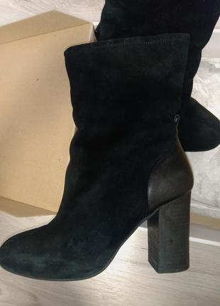 Чоботи замшевi хутро натуральне 38р