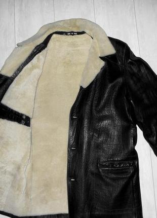 Кожаная дубленка на овчине р.48-52 шкіряна куртка натуральне хутро3 фото