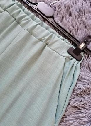 Длинная широкие юбки брюки палаццо турецкий лен производитель туречина3 фото