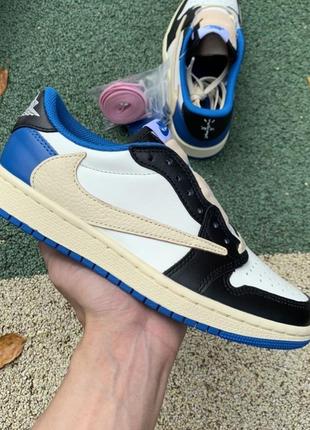 Кросівки jordan 1 low fragment travis scott джордан фрагмент тревіс4 фото