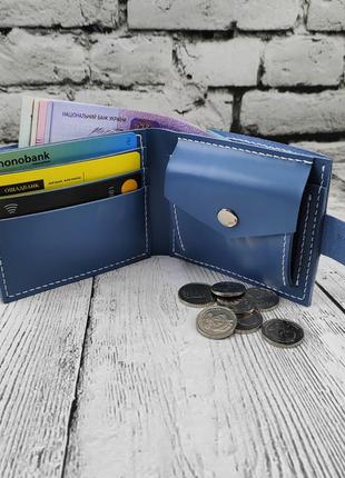 Шкіряний гаманець. блакитний гаманець. шкіряний блакитний гаманець. гаманець з натуральної шкіри.. жіночий гаманець.