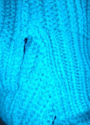 Красивый свитер женский изумрудного цвета.8 фото