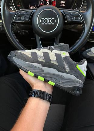 Мужские кроссовки adidas niteball grey green 41-42-43-44-45