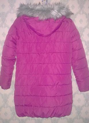 Зимняя розовая куртка теплая женская подростковая2 фото