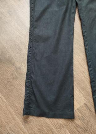 Стильные льняные широкие палаццо брюки h&amp;m + рубашка6 фото
