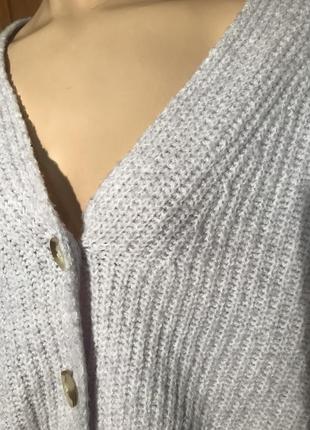 Кардиган, м'який светр на ґудзиках у рубчик8 фото