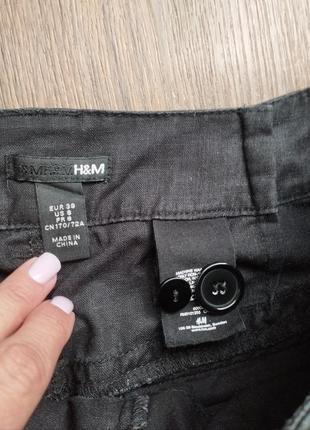Стильные льняные широкие палаццо брюки h&amp;m + рубашка8 фото