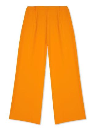 Панталони missguided tailored wide leg trousers - neon orange6 фото