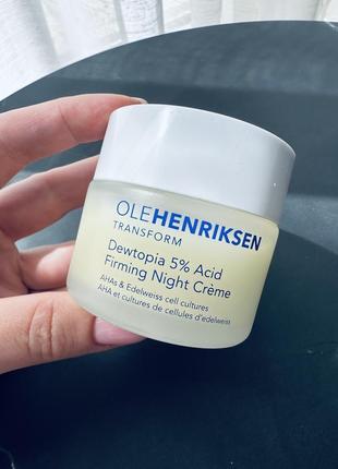 Olehenriksen dewtopia 5% aha firming night crème ночной крем с кислотами для лица