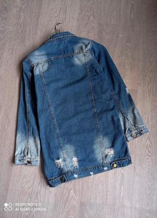Стильный джинсовый пиджак4 фото