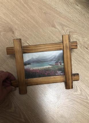 Рамка деревянная1 фото