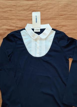 Школьная блузка на 8-10 лет3 фото