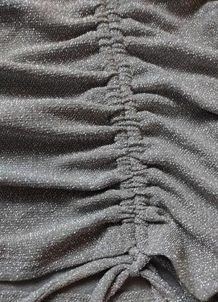 Присборенная мини юбка с завязками от h&amp;m юбка с драпировкой7 фото