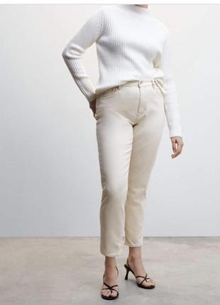 Женские белые джинсы mango mom 36 размер3 фото