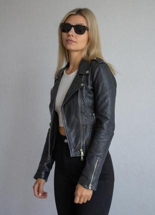 Шкіряна косуха zara