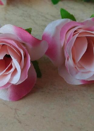 Головка троянди рожева 3,5 см4 фото
