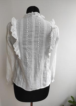 Хлопковая блузка батистовка из прошвы 10 р от new look4 фото