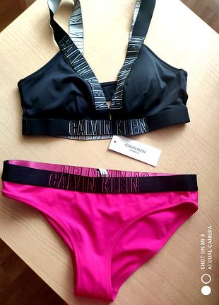 Купальник calvin klein💕s/m розмір женский раздельный купальник новий