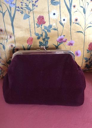 Велика бархатна косметичка