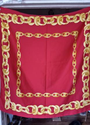 Итальянский шелковый платок 86 на 86 см италия1 фото