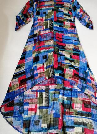 ⛔ туника  платье   рубашка  удлинённая спинка из натуральной ткани штапель8 фото