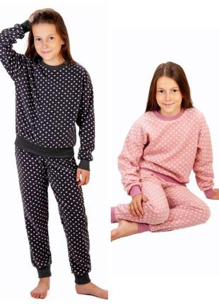 Флісова піжама тепла, флисовая пижама теплая, тепла піжама з флісу, флісова піжама для дівчат2 фото