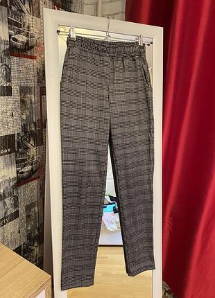 Стильные качественные брюки в клетку, xs-s