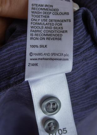 Шелковая рубашка marks &amp; spencer collezione6 фото