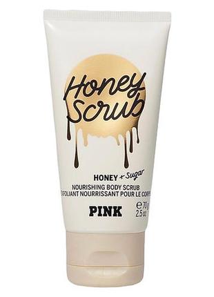 Скраб для тела pink victoria’s secret honey scrub mini