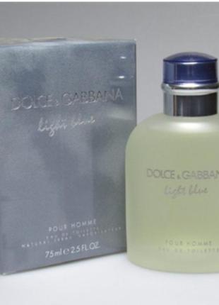 Оригинальный dolce gabbana light blue pour homme 75 ml (дольче габбана лайт блю ) туалетная вода