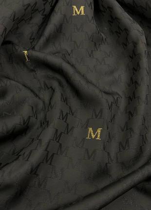 Пальто в стиле maxmara халат с поясом черное7 фото