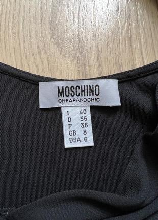 Чорна сукня міді moschino cheap&chic 🛍️1+1=3🛍️3 фото